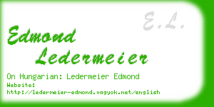 edmond ledermeier business card